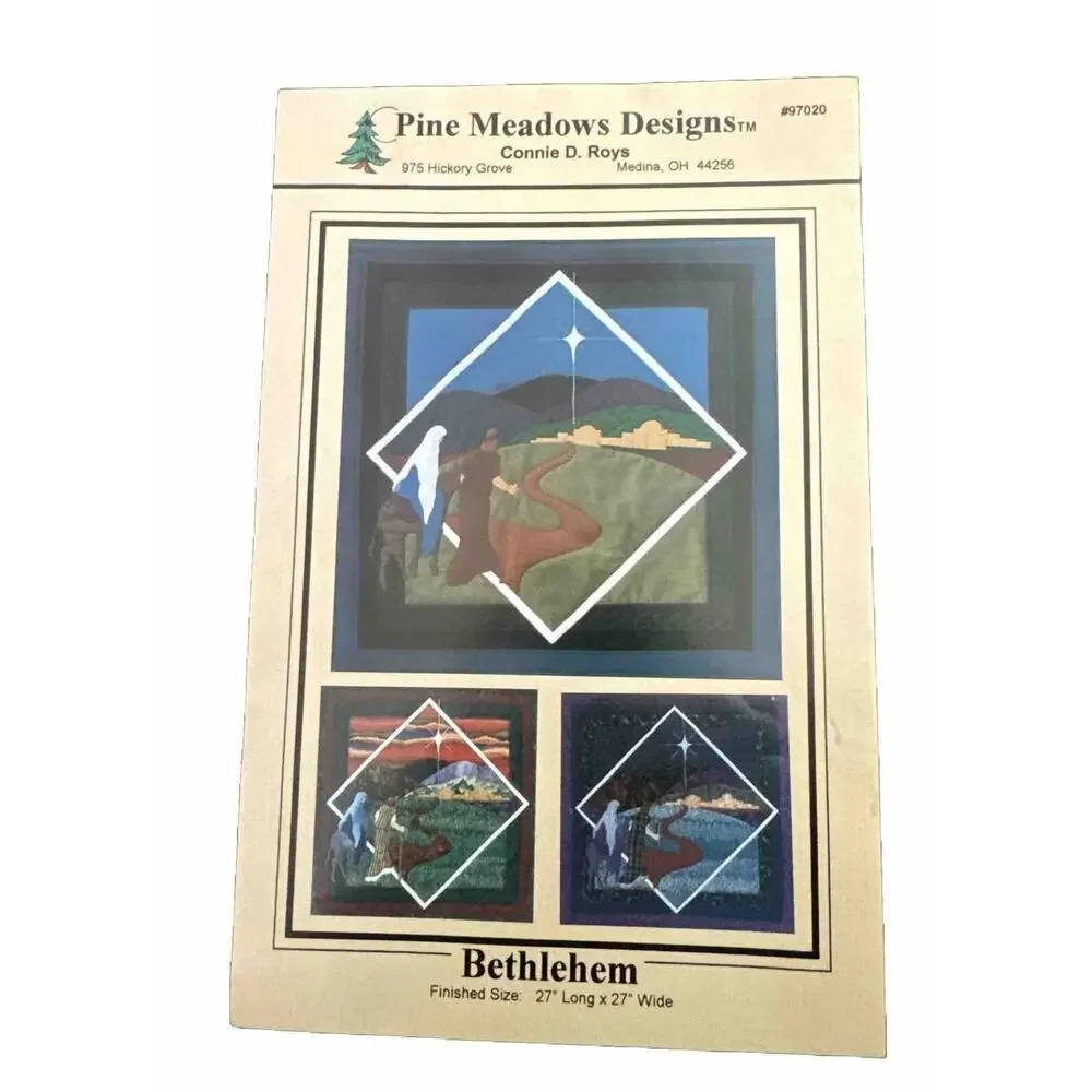 PINE MEADOWS DESIGNS 27” X 27” CROSS STITCH INSTRUCTIONS 1997 BETHLEHEM #97020